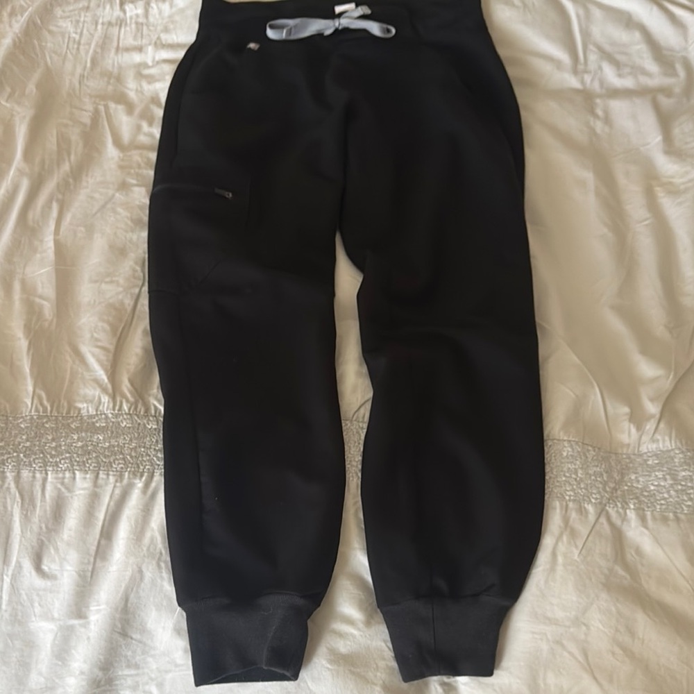 Figs Black Jogger Pants